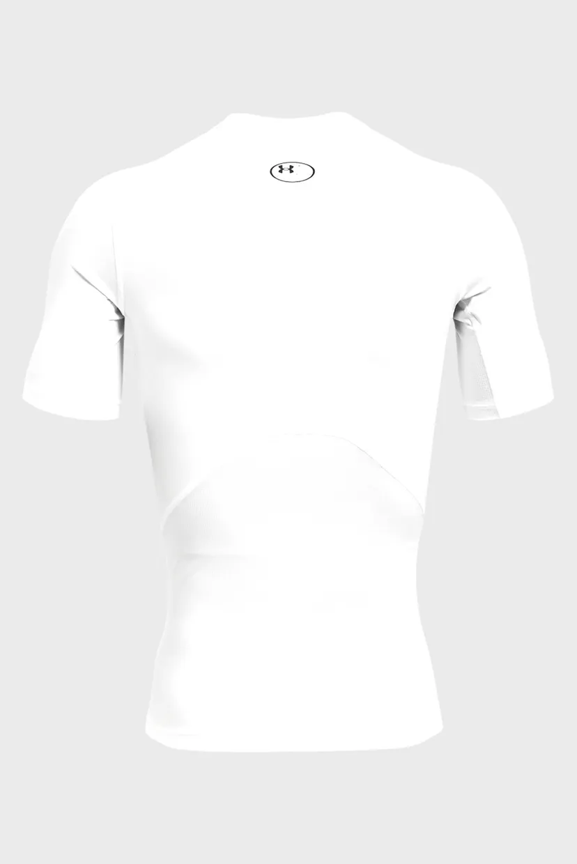 Чоловіча біла футболка UA HG Armour Comp SS-WHT 6