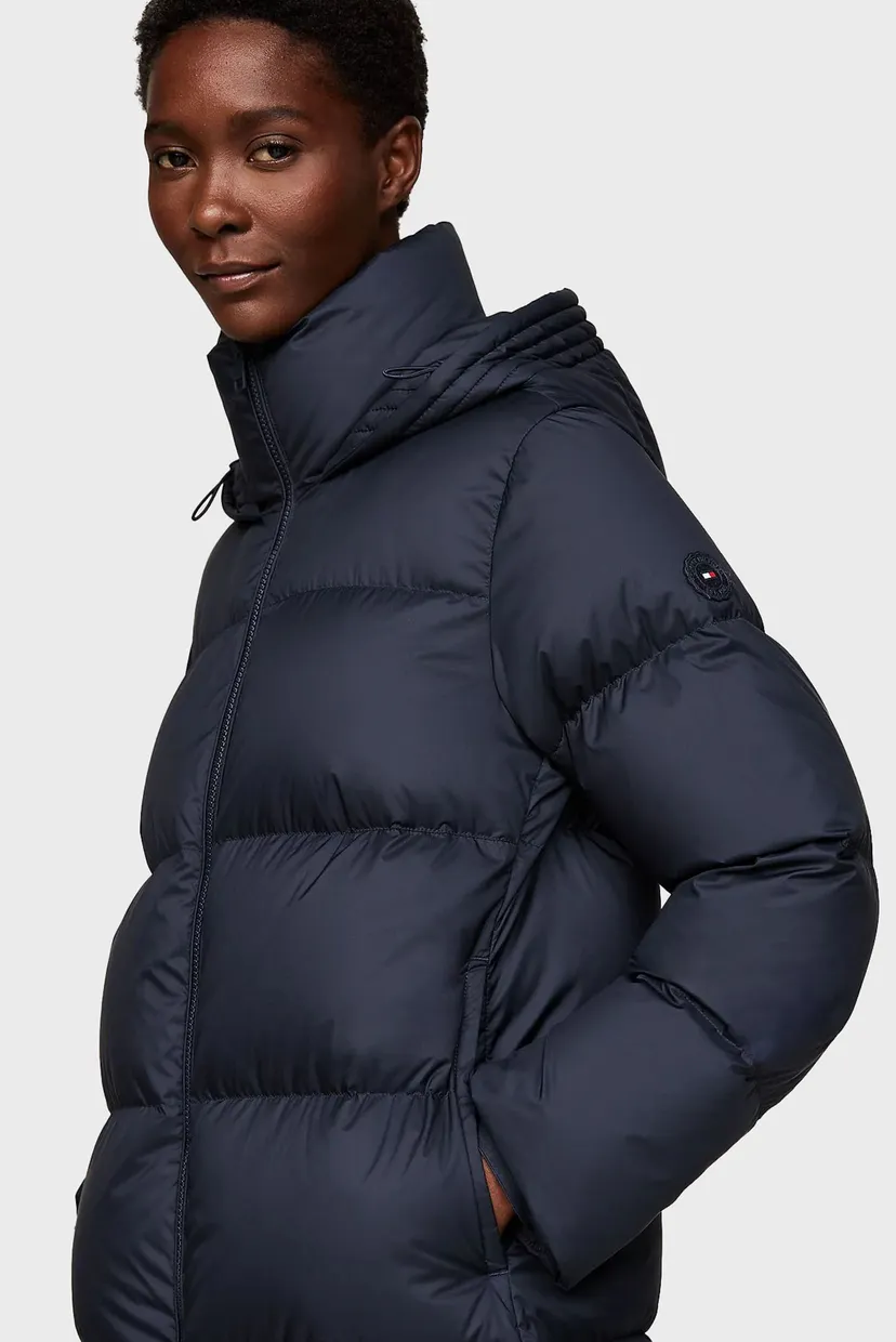Женский темно-синий пуховик HW DOWN CASUAL COAT 3