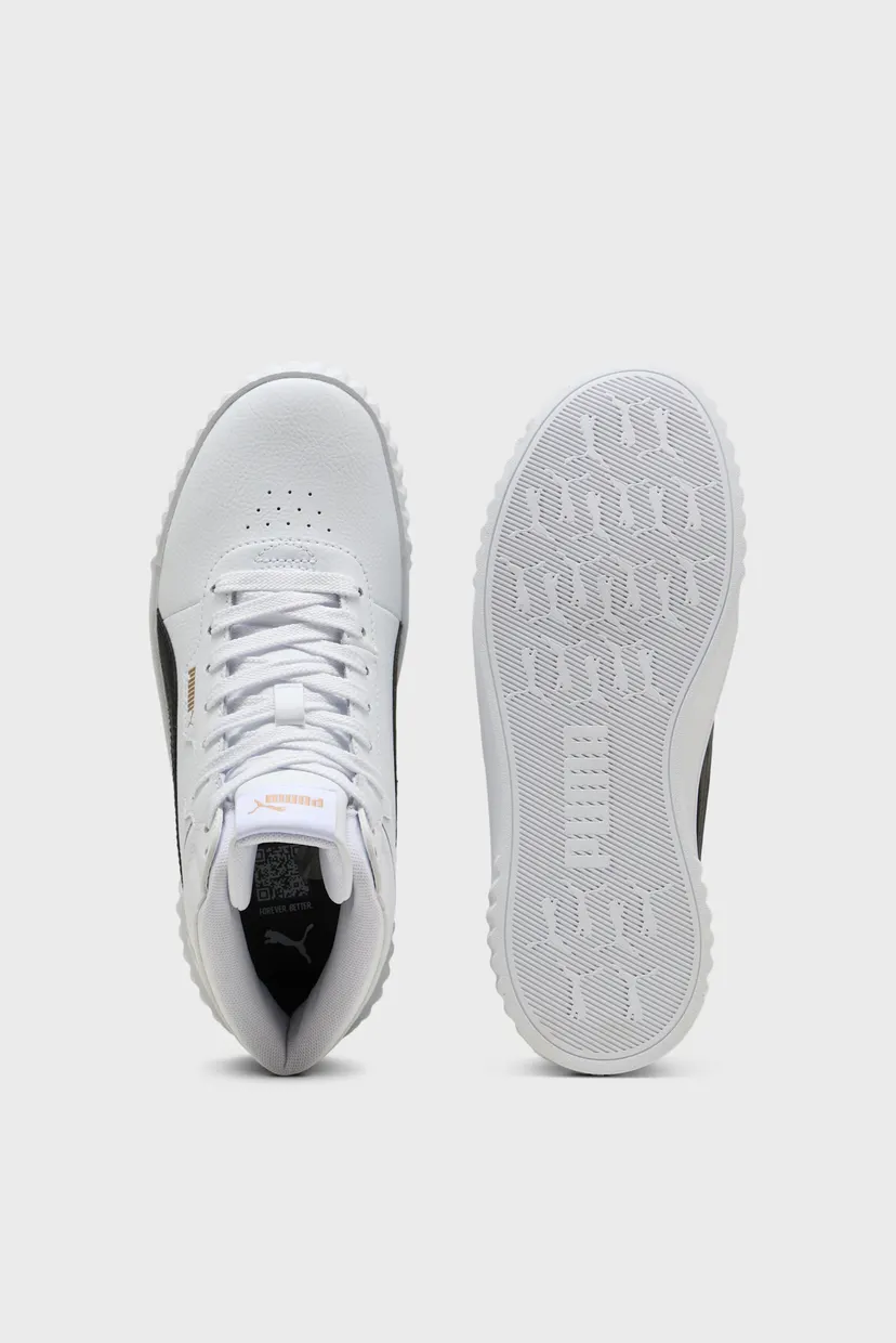Женские белые кожаные сникерсы Carina 3.0 Mid Sneakers Women 4