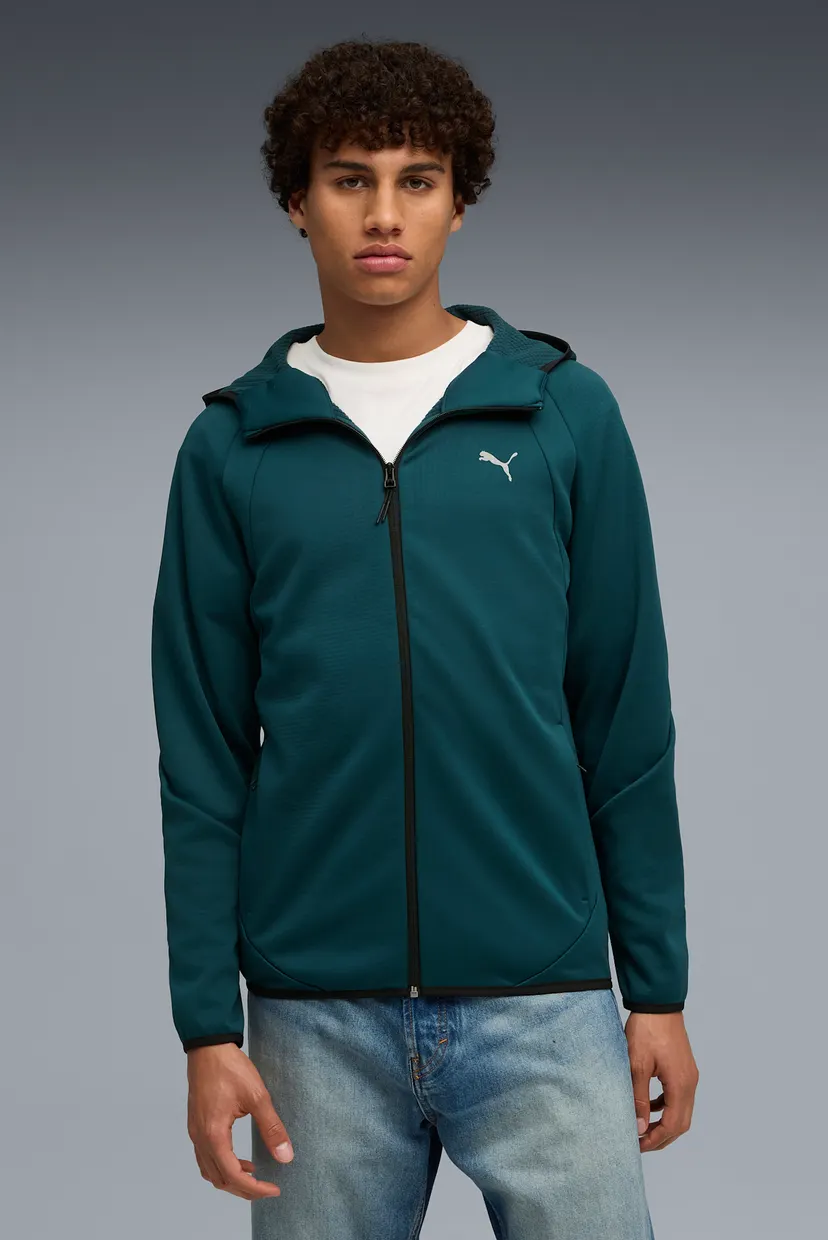 Чоловіче темно-зелене худі Evostripe Warm Hoodie Men PUMA 688237