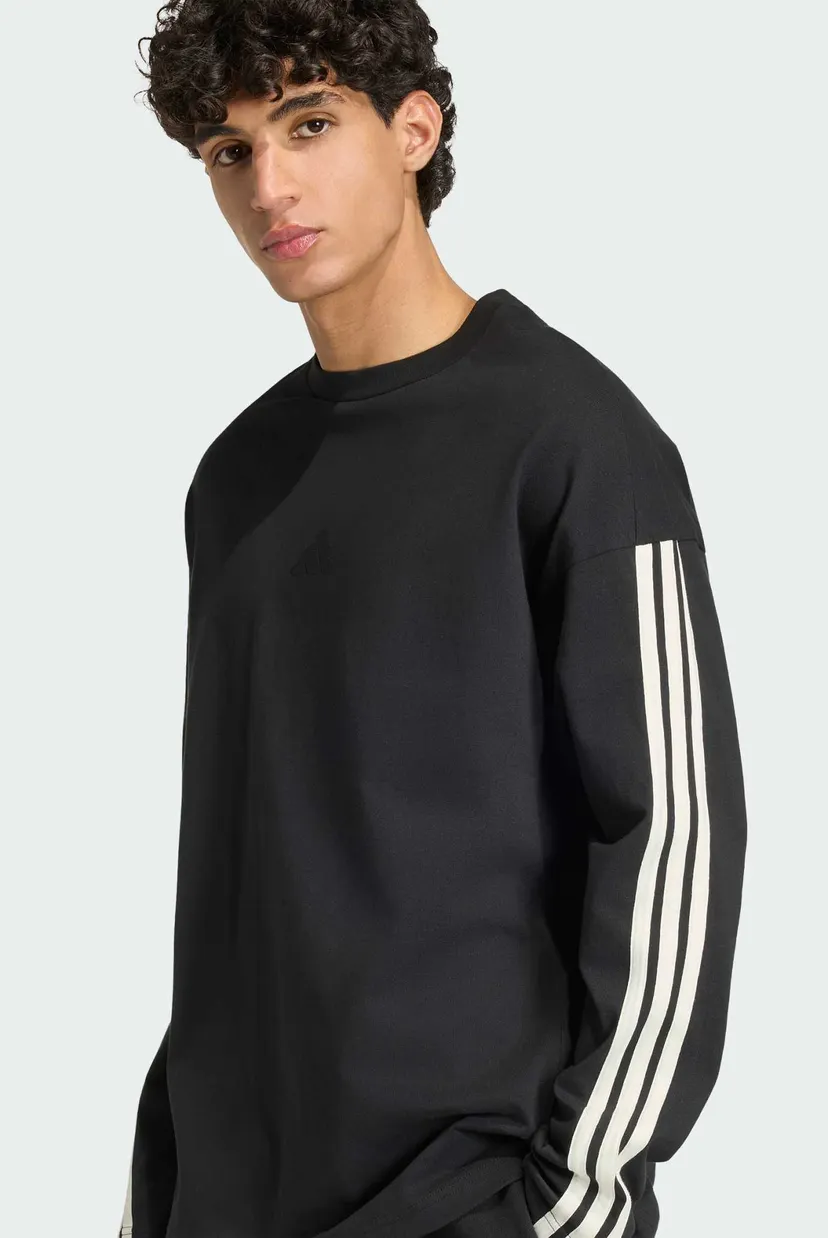Мужской черный лонгслив ADIDAS KIT 3-STRIPES 5