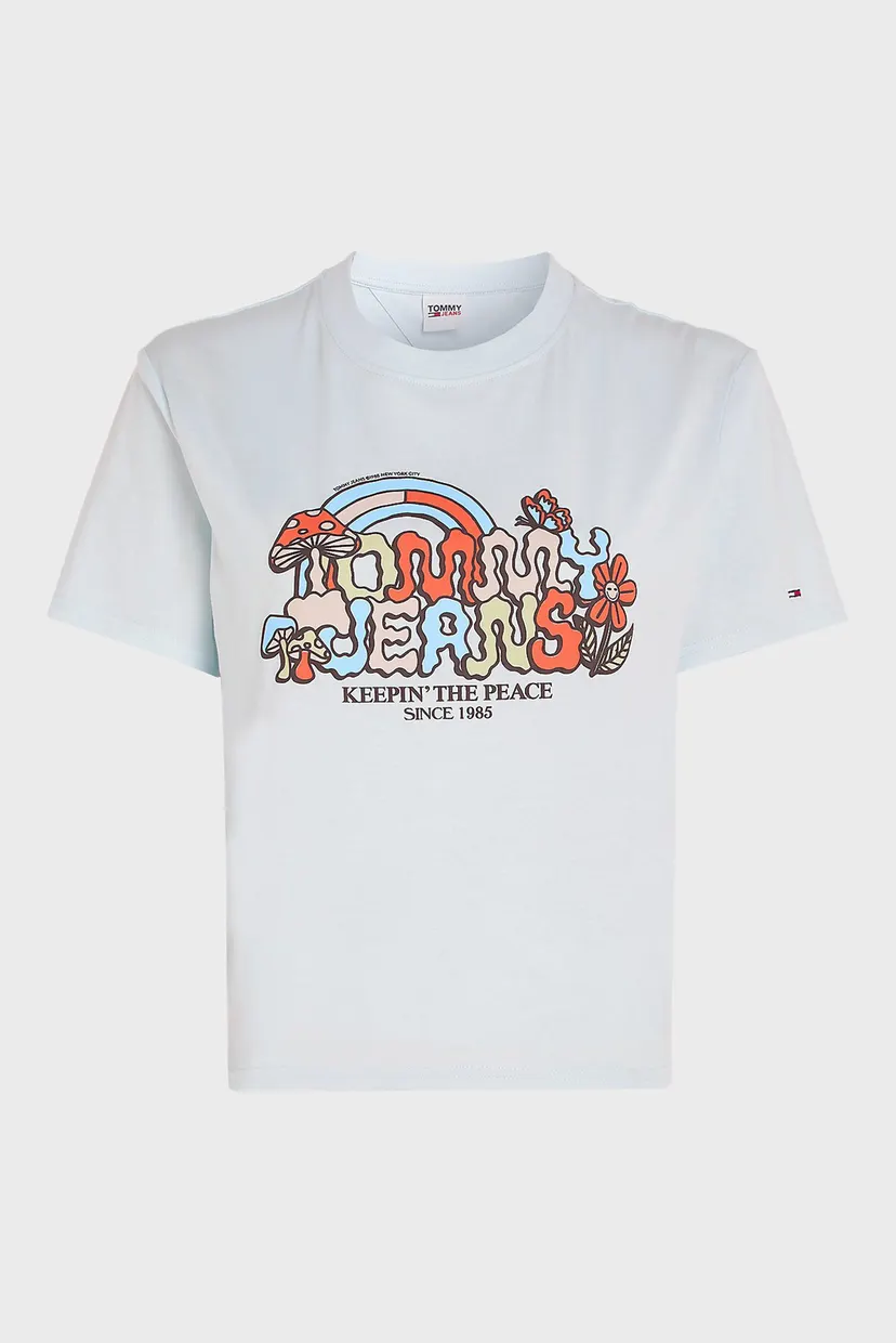 Жіноча блакитна футболка TJW CLS HOMEGROWN 1 TEE 5