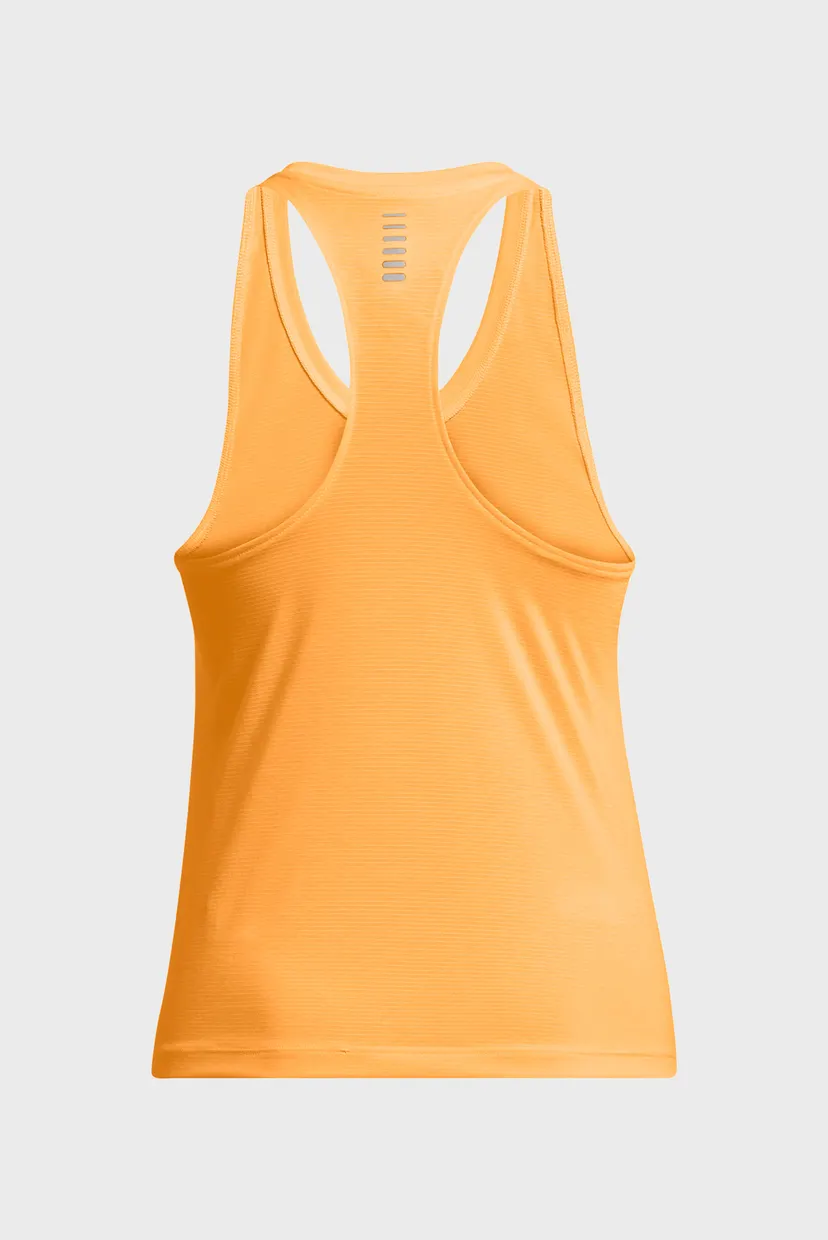 Женская оранжевая майка UA Launch Singlet 5