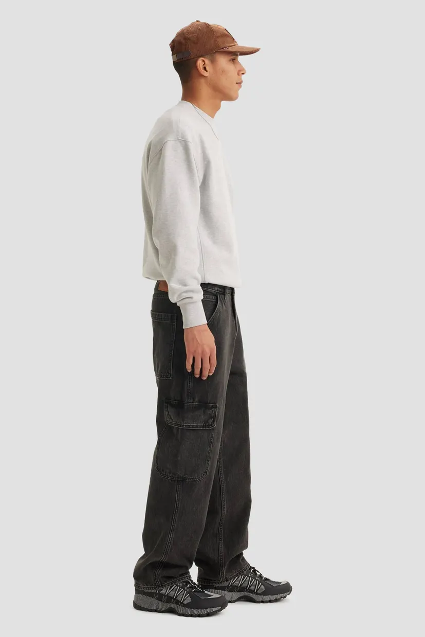 Мужские черные джинсы 568® Loose Straight Cargo 3