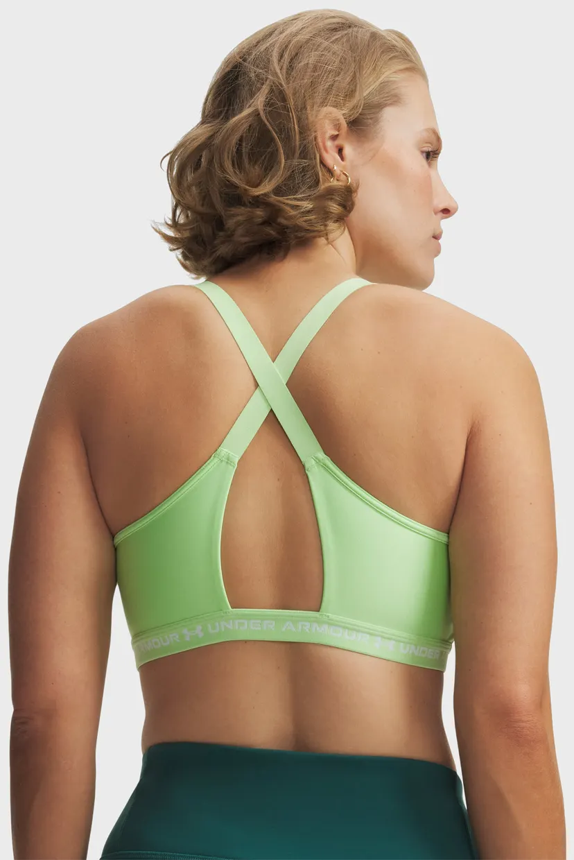 Жіночий салатовий топ UA Crossback Low Bra 4