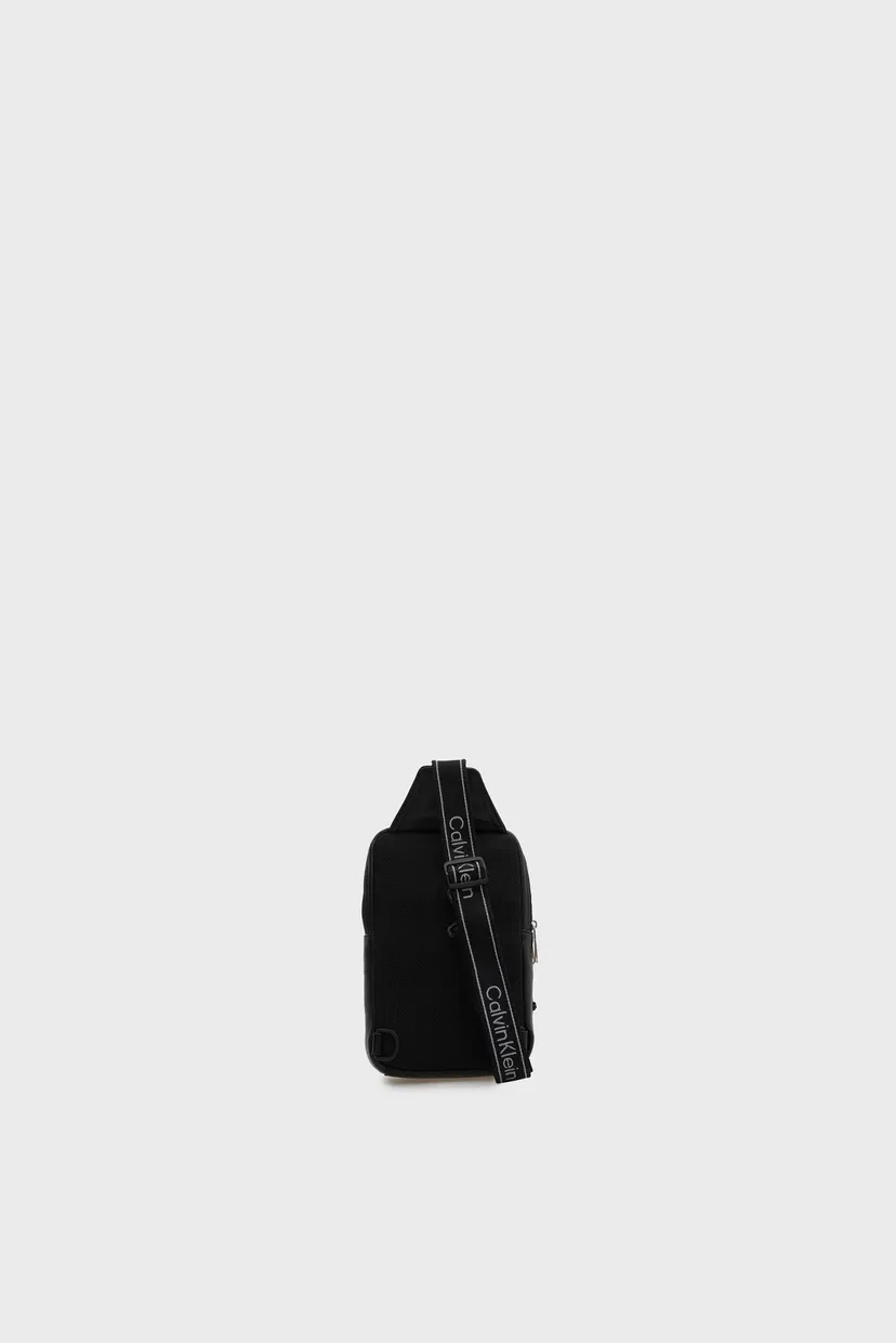 Мужская черная сумка BOLD LOGO WEBBING SLING 4