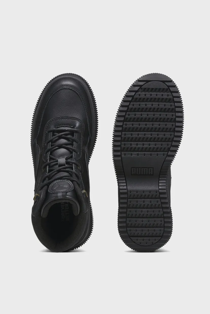 Жіночі чорні шкіряні хайтопи Mayra Women's Sneakers 4