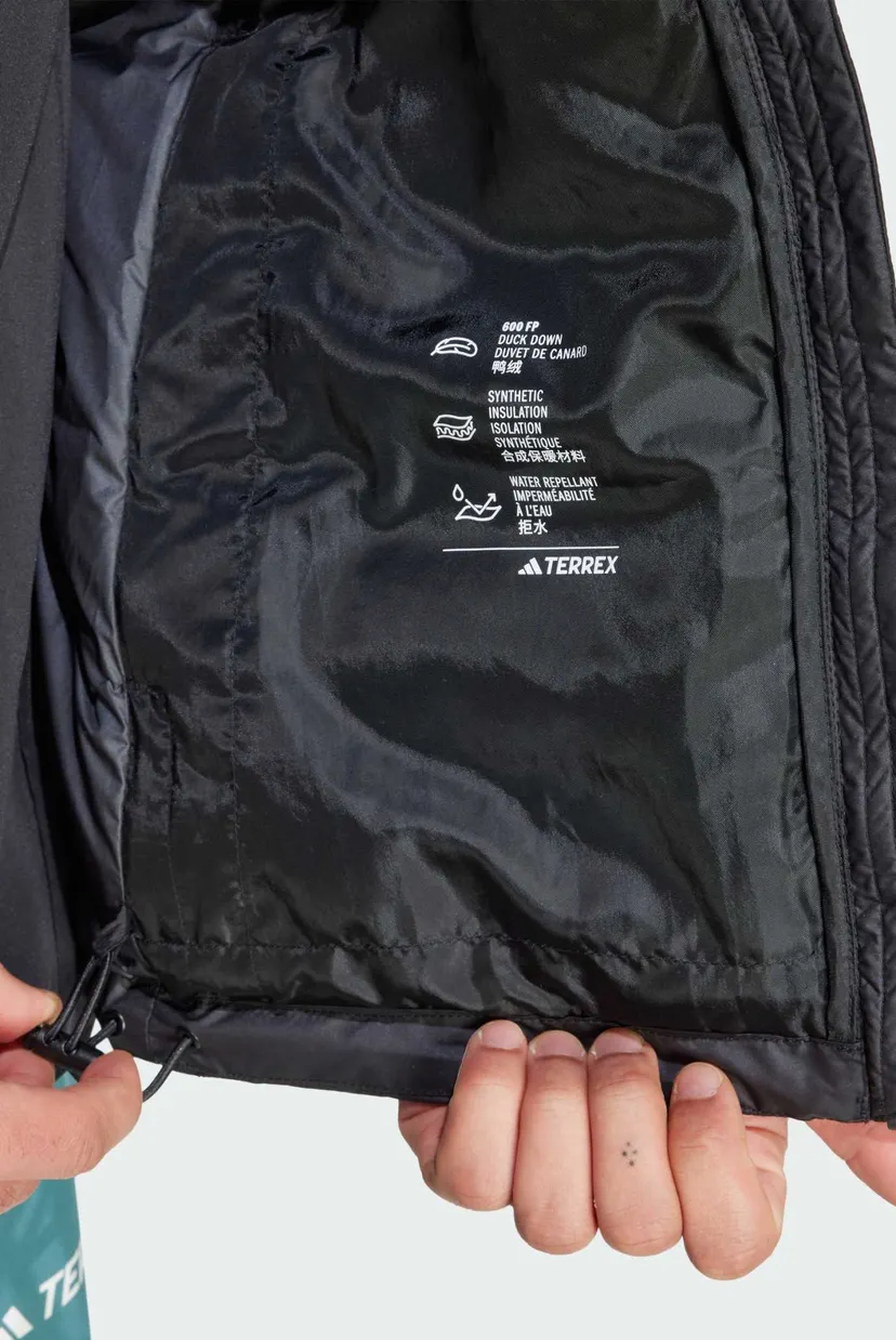 Чоловічий чорний пуховик Terrex Multi Light CLIMAWARM Hooded 5