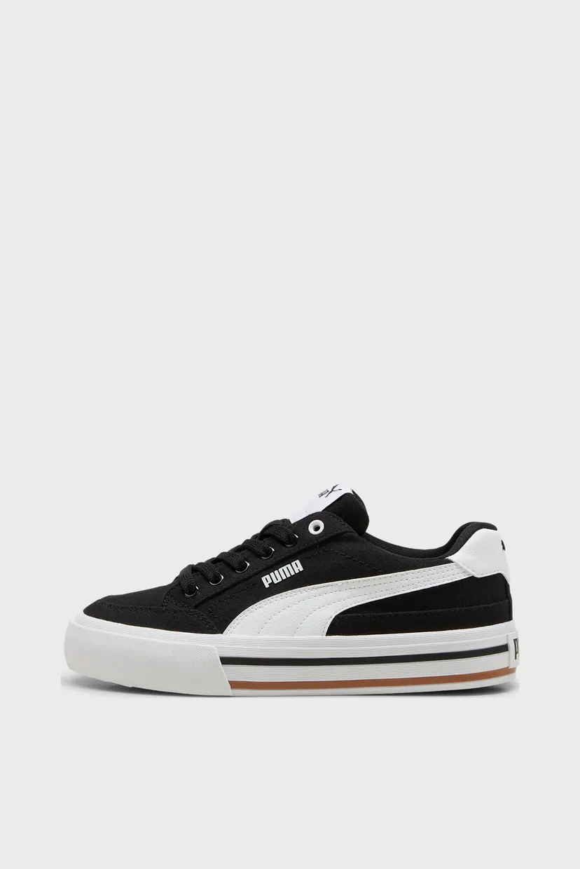 Детские черные кеды Court Classic Vulc Formstrip Youth Sneakers 3