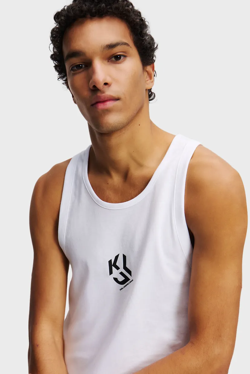 Мужская белая майка JERSEY VEST 4
