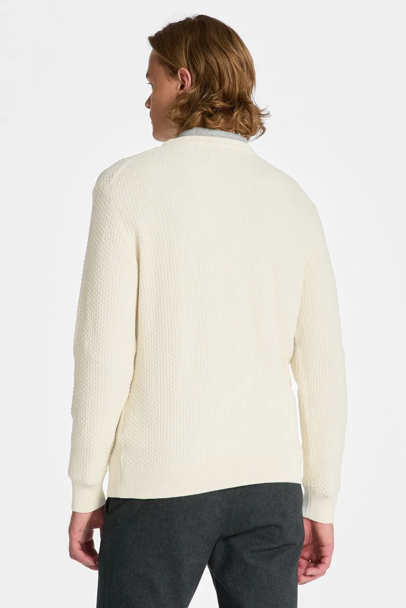 Чоловічий перловий джемпер COTTON TEXTURE 3