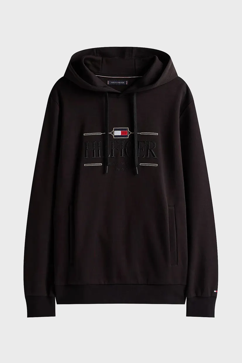 Чоловіче чорне худі ICON HILFIGER HOODIE 5