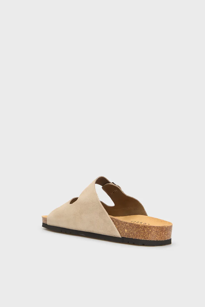Мужские бежевые замшевые слайдеры BIO SUEDE M 5