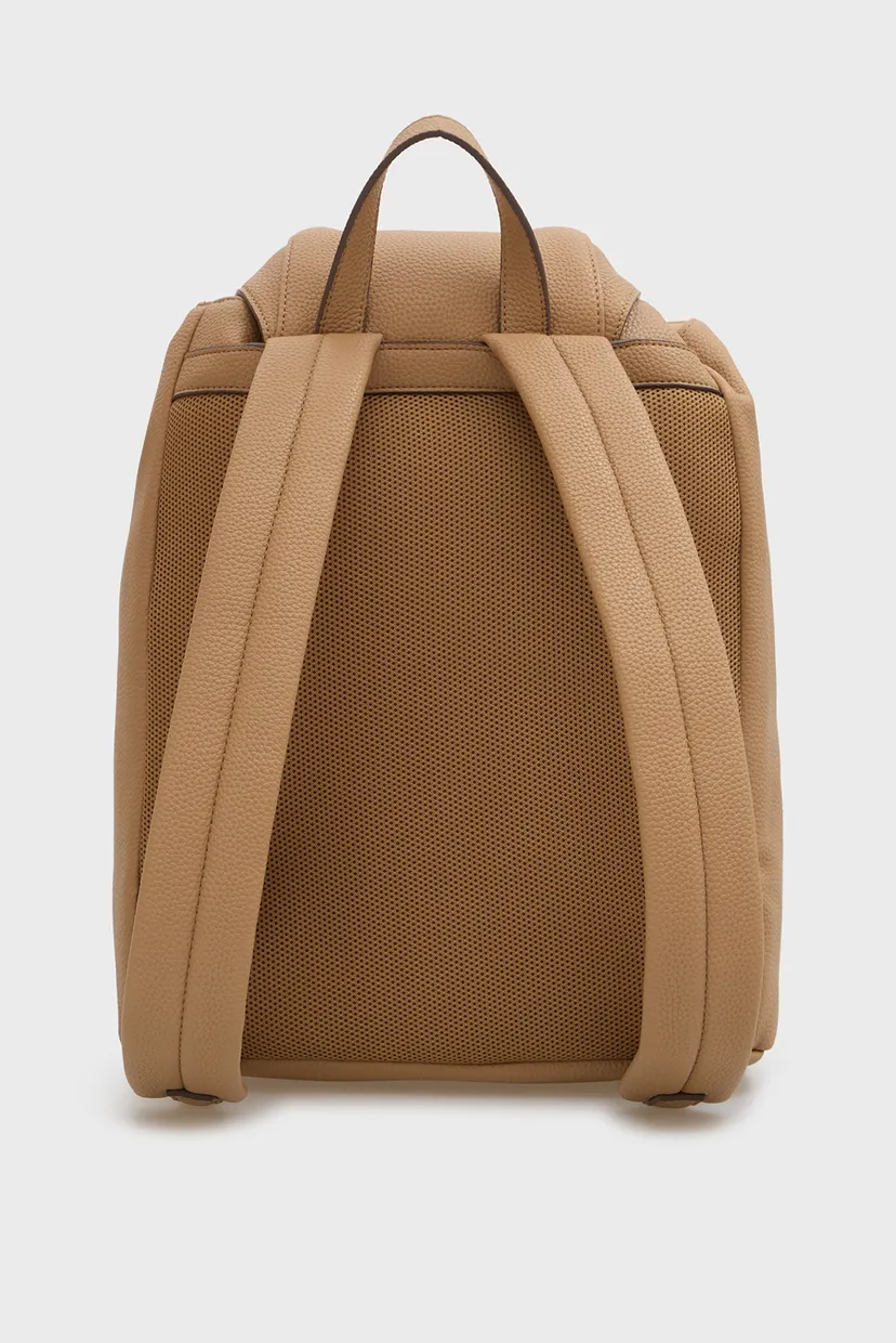 Жіночий бежевий рюкзак WEBBING STRAP FLAP 4