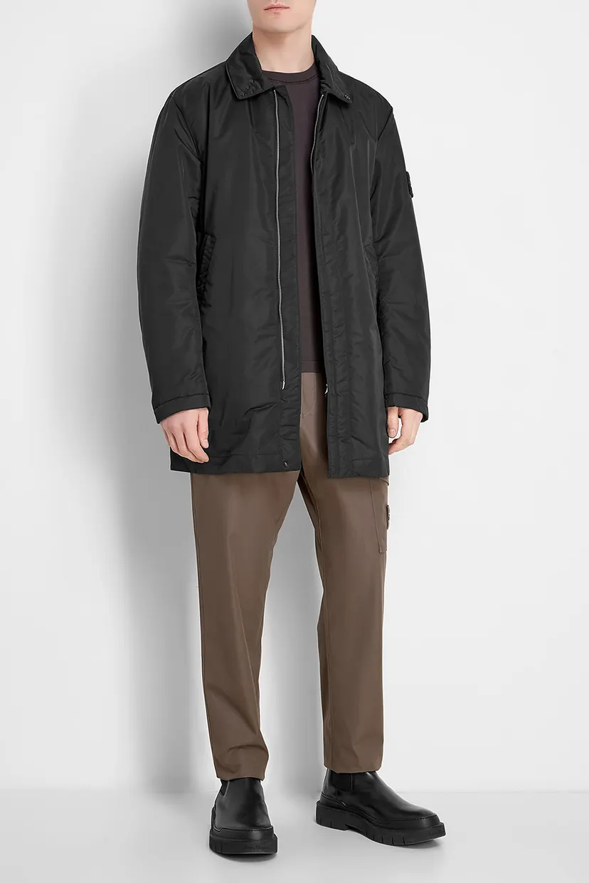 Мужской черный плащ Stone Island 771542646 — MD-Fashion