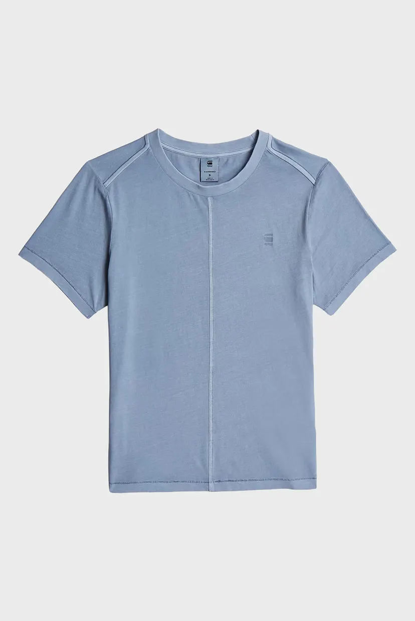 Женская голубая футболка Overdyed 6