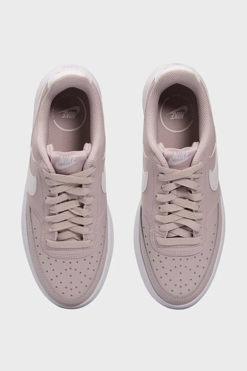 Женские пудровые кожаные сникерсы W NIKE COURT VISION ALTA LTR 4
