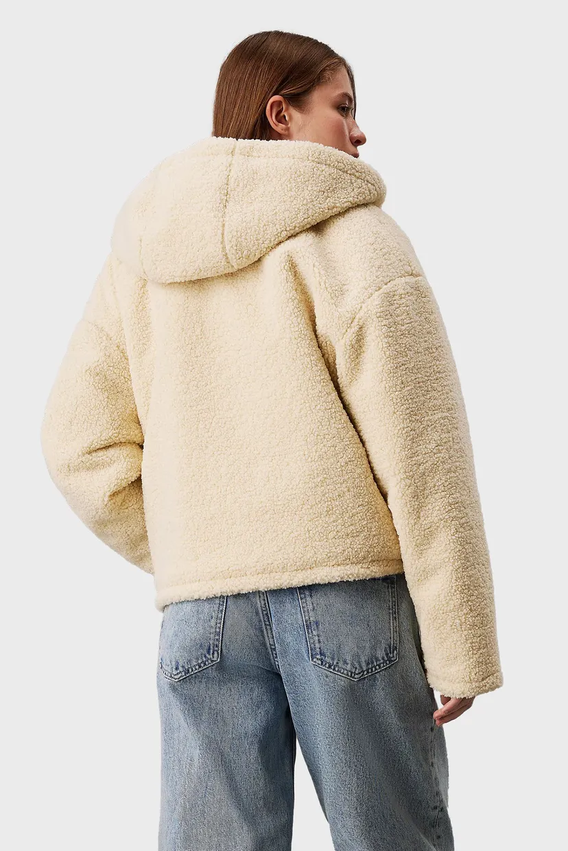 Женская бежевая шуба SHERPA JACKET 3