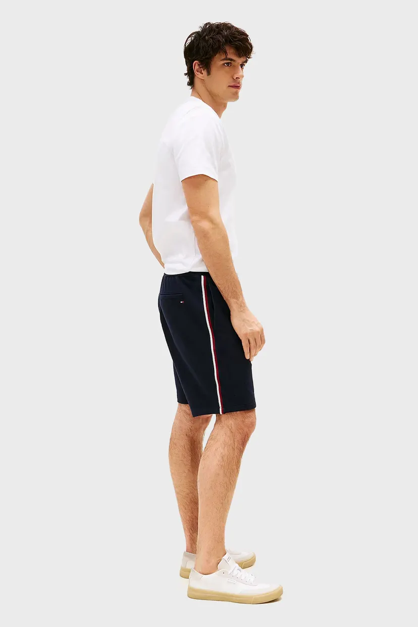 Мужские темно-синие шорты GLOBAL STRIPE SWEATSHORTS 3