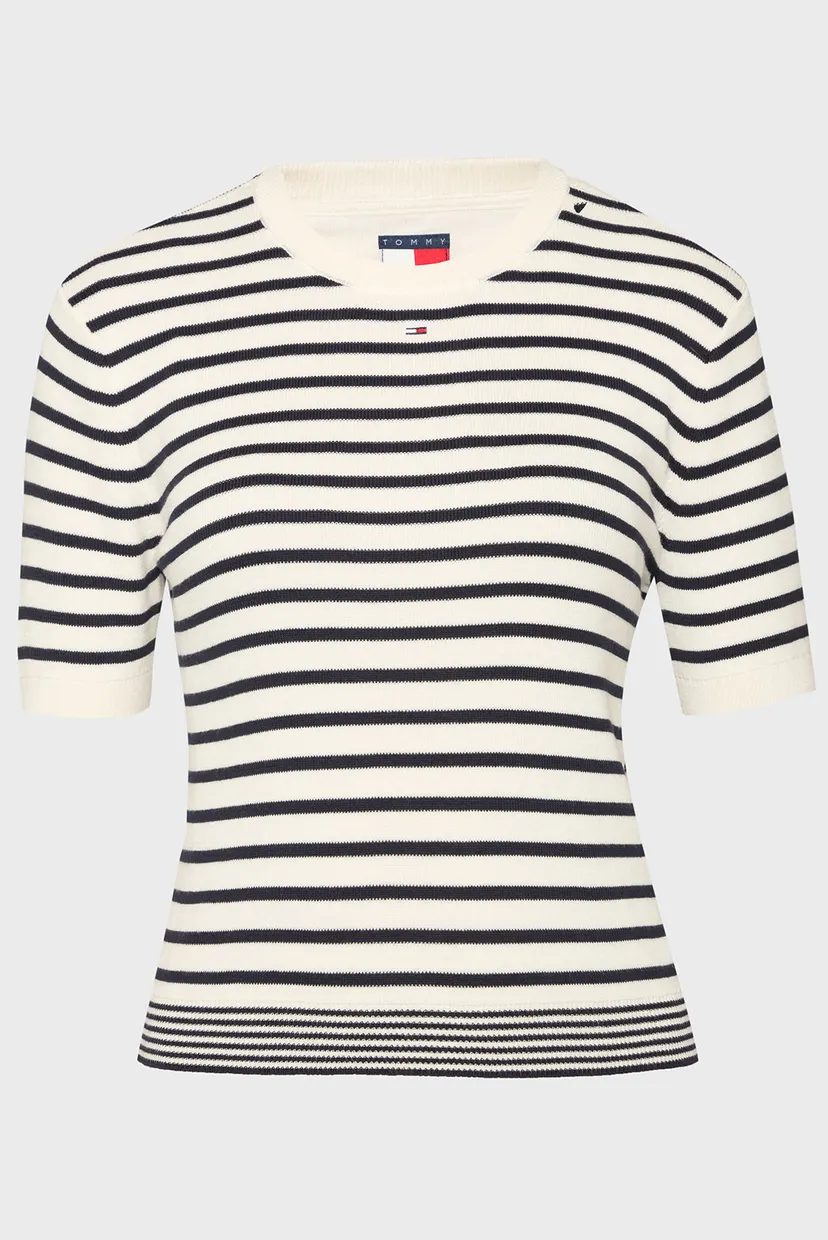 Женская футболка в полоску TJW ESSENTIAL SS SWEATER 6