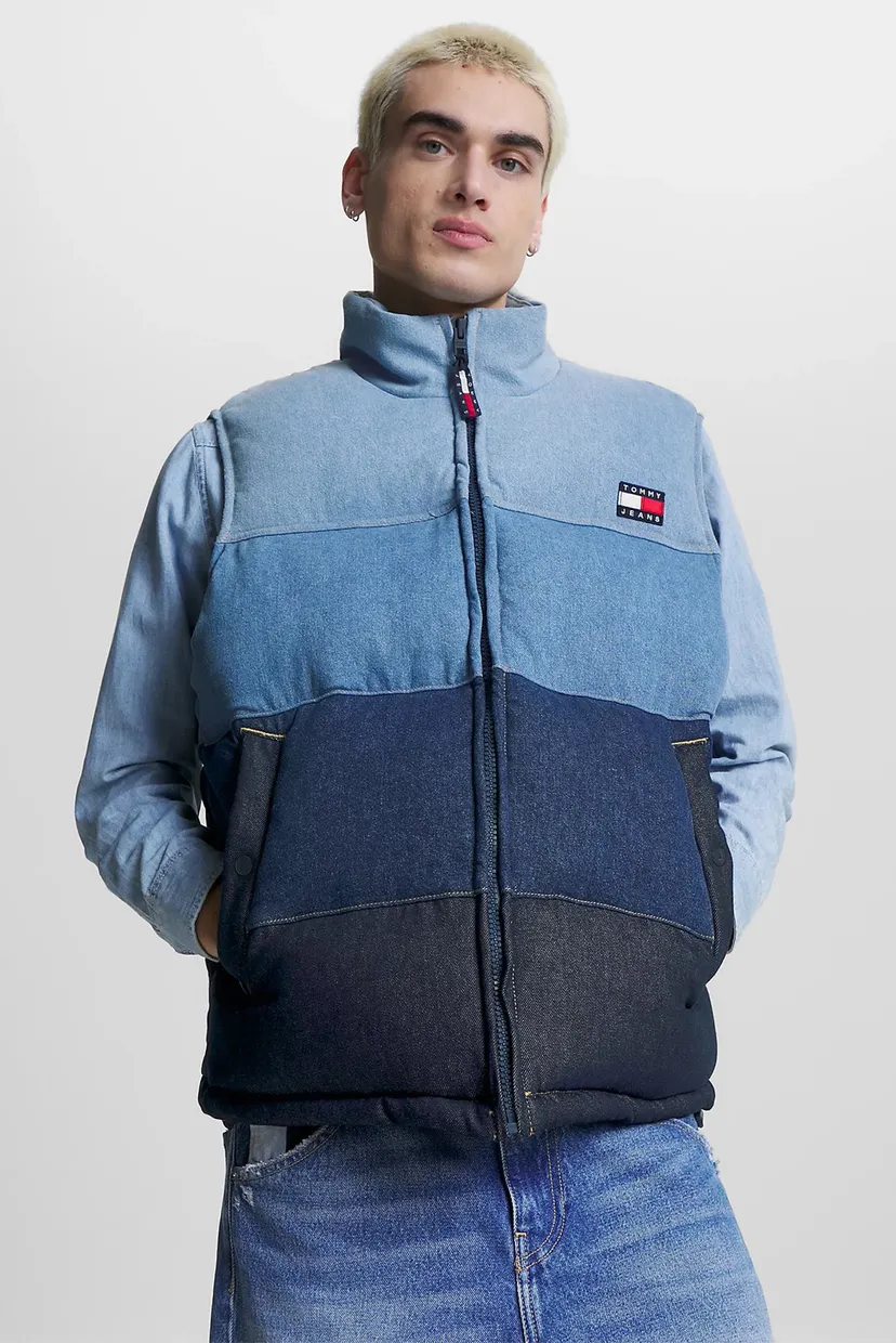 Чоловічий синій джинсовий жилет TJM ARCHIVE PUFFER VEST CG7034