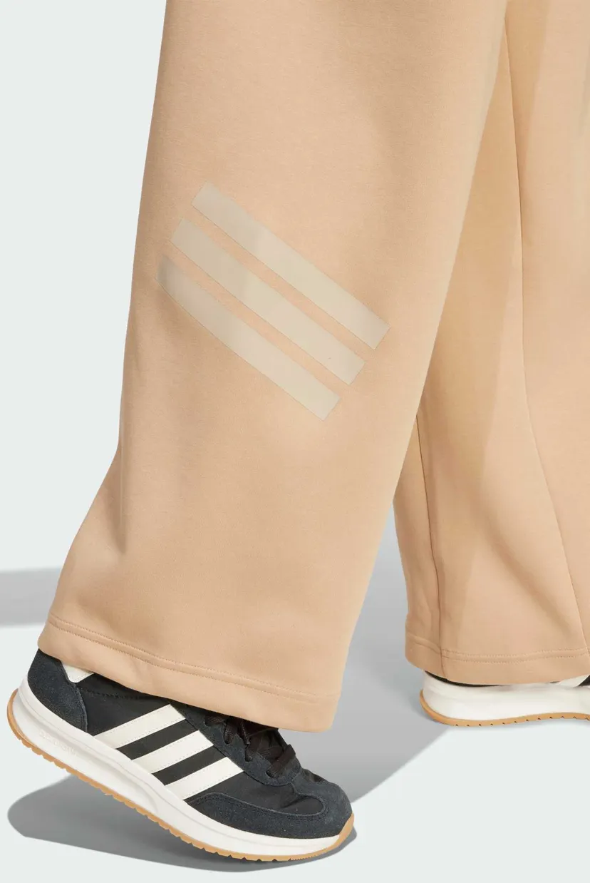 Женские бежевые спортивные брюки Future Icons 3-Stripes Open-Hem 5