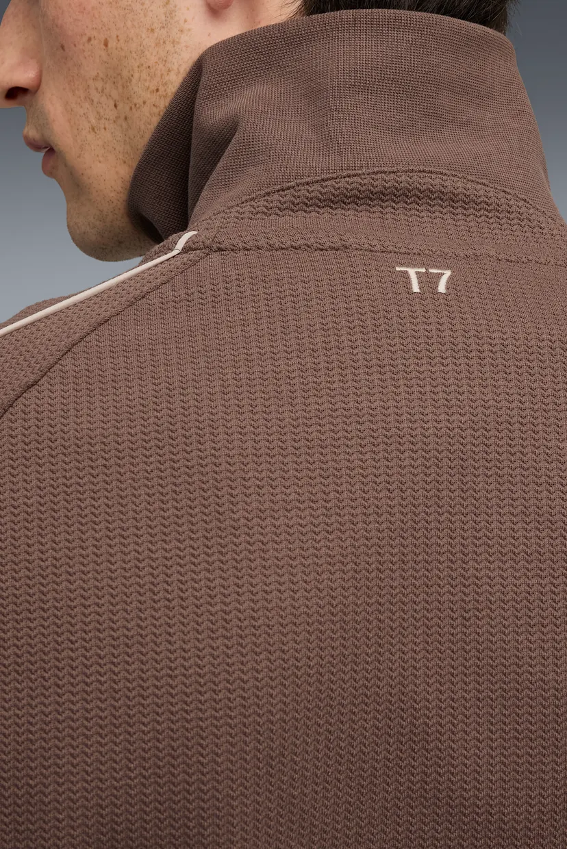Мужская коричневая спортивная кофта T7 Track Jacket Men 5