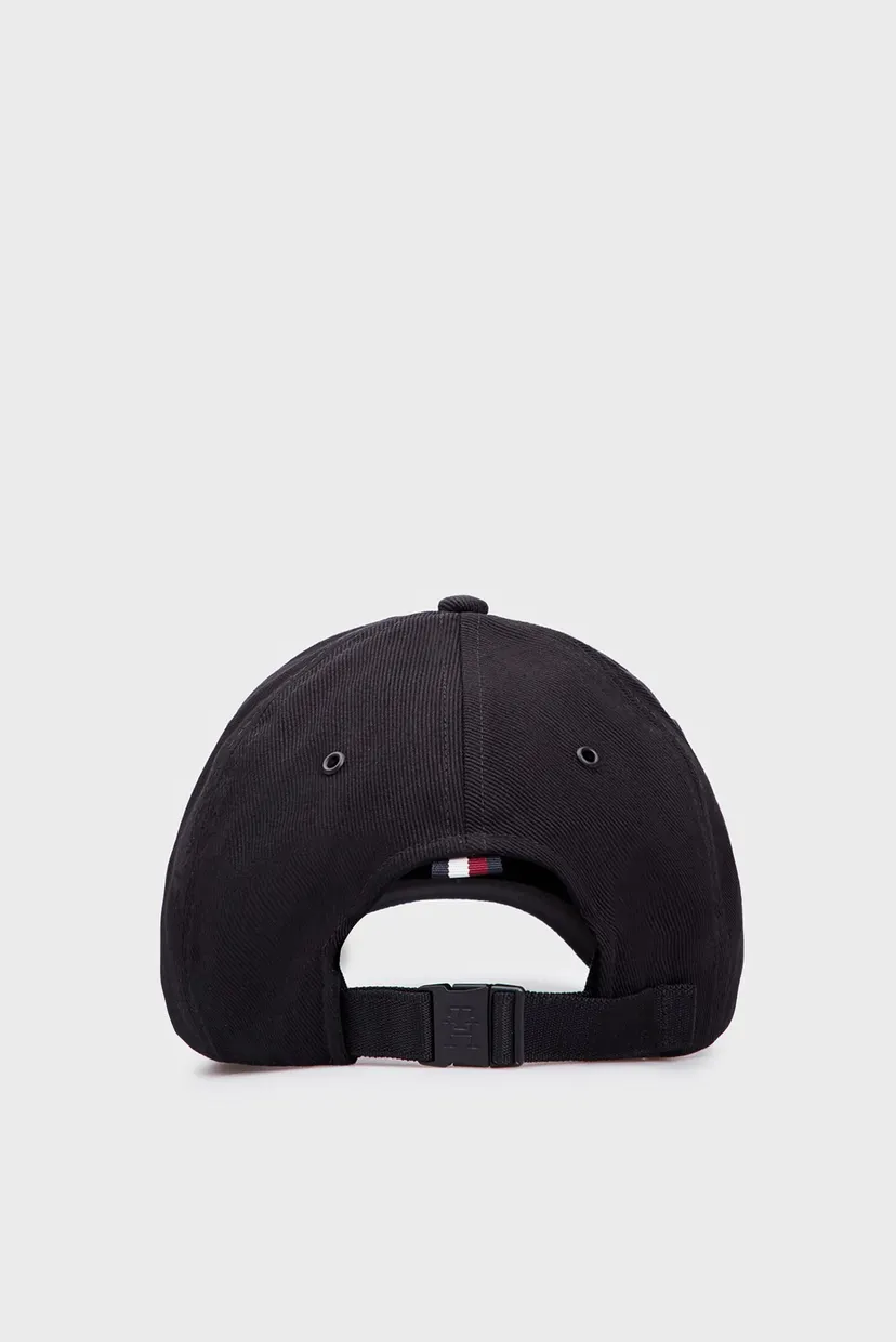 Чоловіча чорна кепка TH IMD COTTON 6 PANEL CAP 3