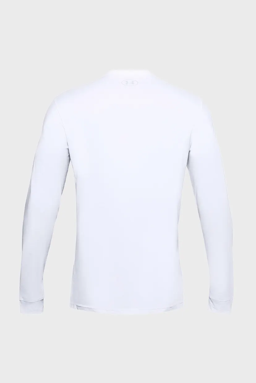 Мужской белый лонгслив UA SPORTSTYLE LEFT CHEST LS 6