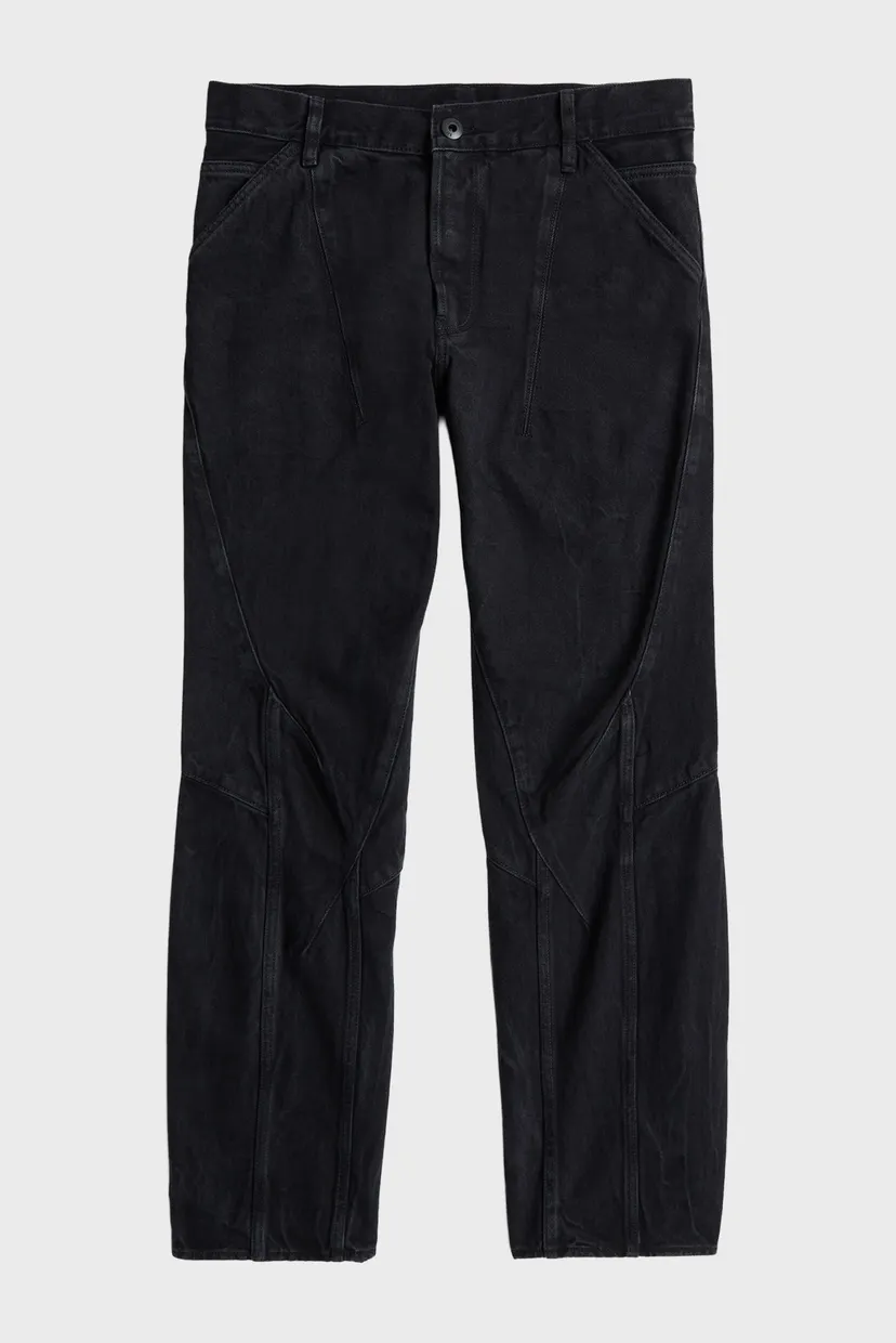 Чоловічі чорні джинси Kitoh 3D Relaxed Tapered 7