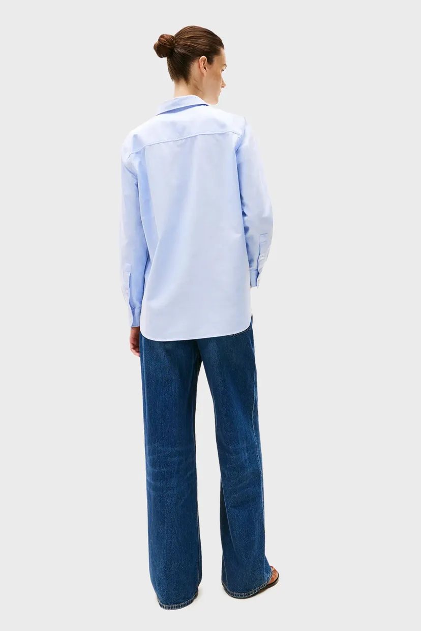 Жіноча блакитна сорочка OXFORD RELAXED FIT SHIRT 3