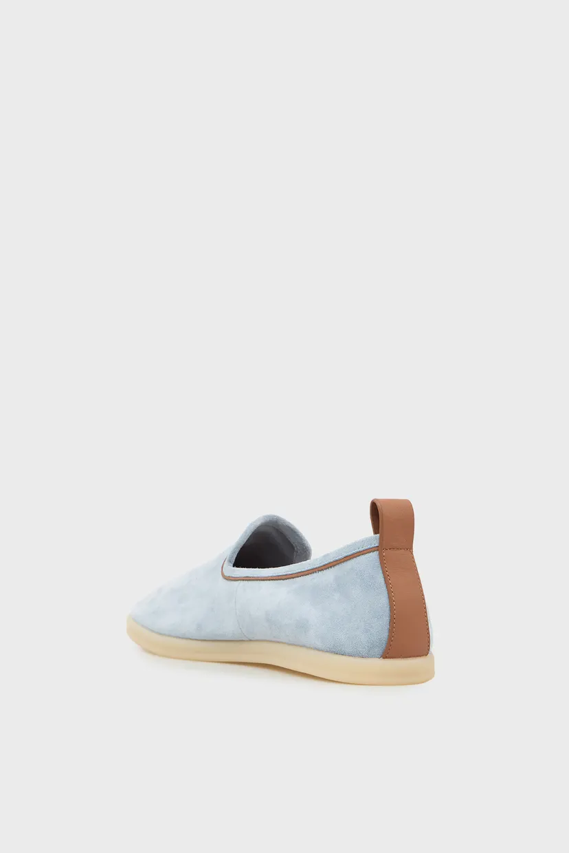 Женские голубые замшевые слипоны Melissa 5