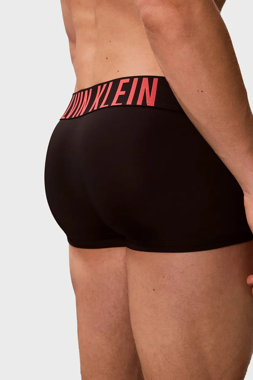 Мужские черные боксеры (3 шт) LOW RISE TRUNK 6