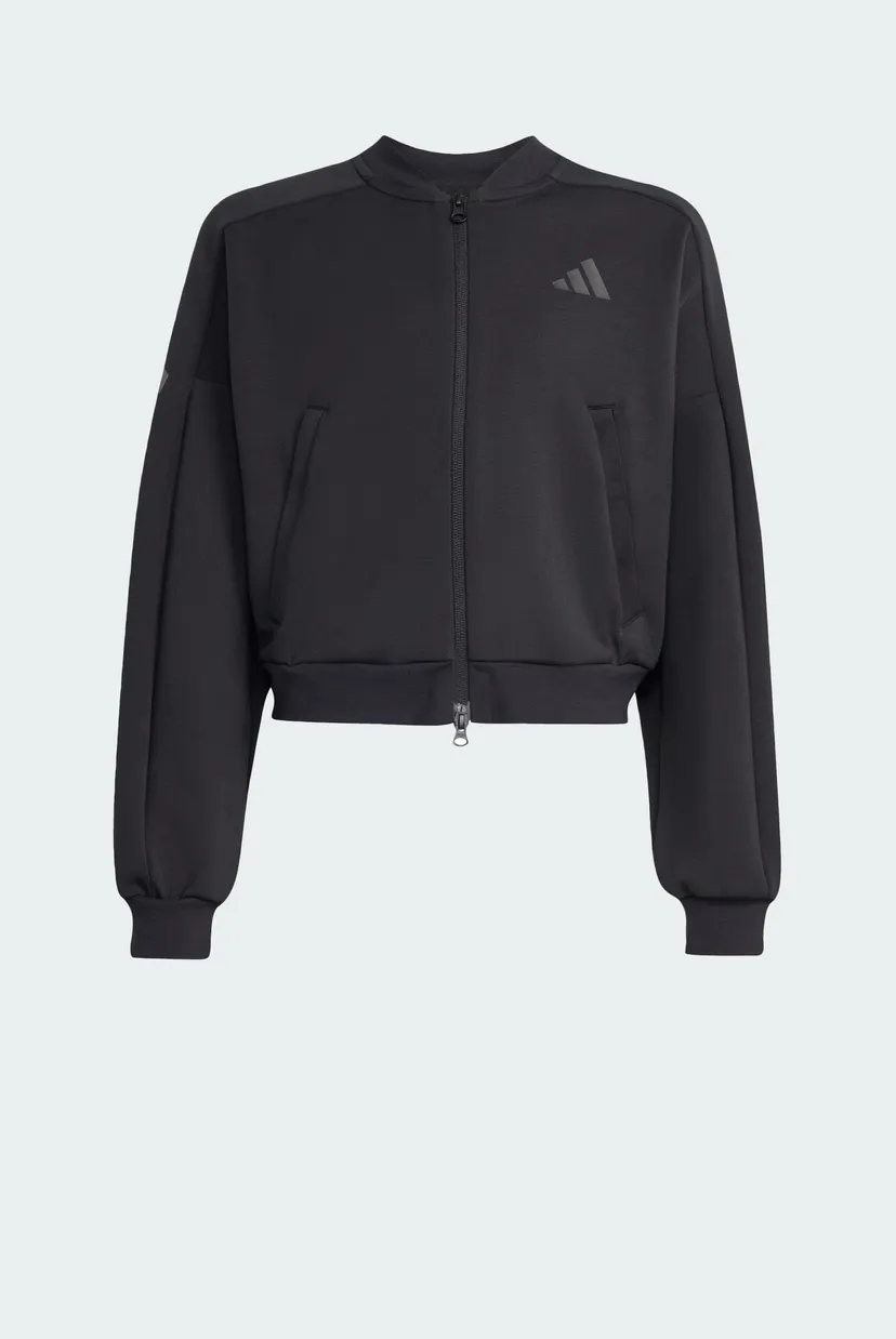 Дитяча чорна спортивна кофта FUTURE ICONS 3 STRIPES FULL ZIP 6