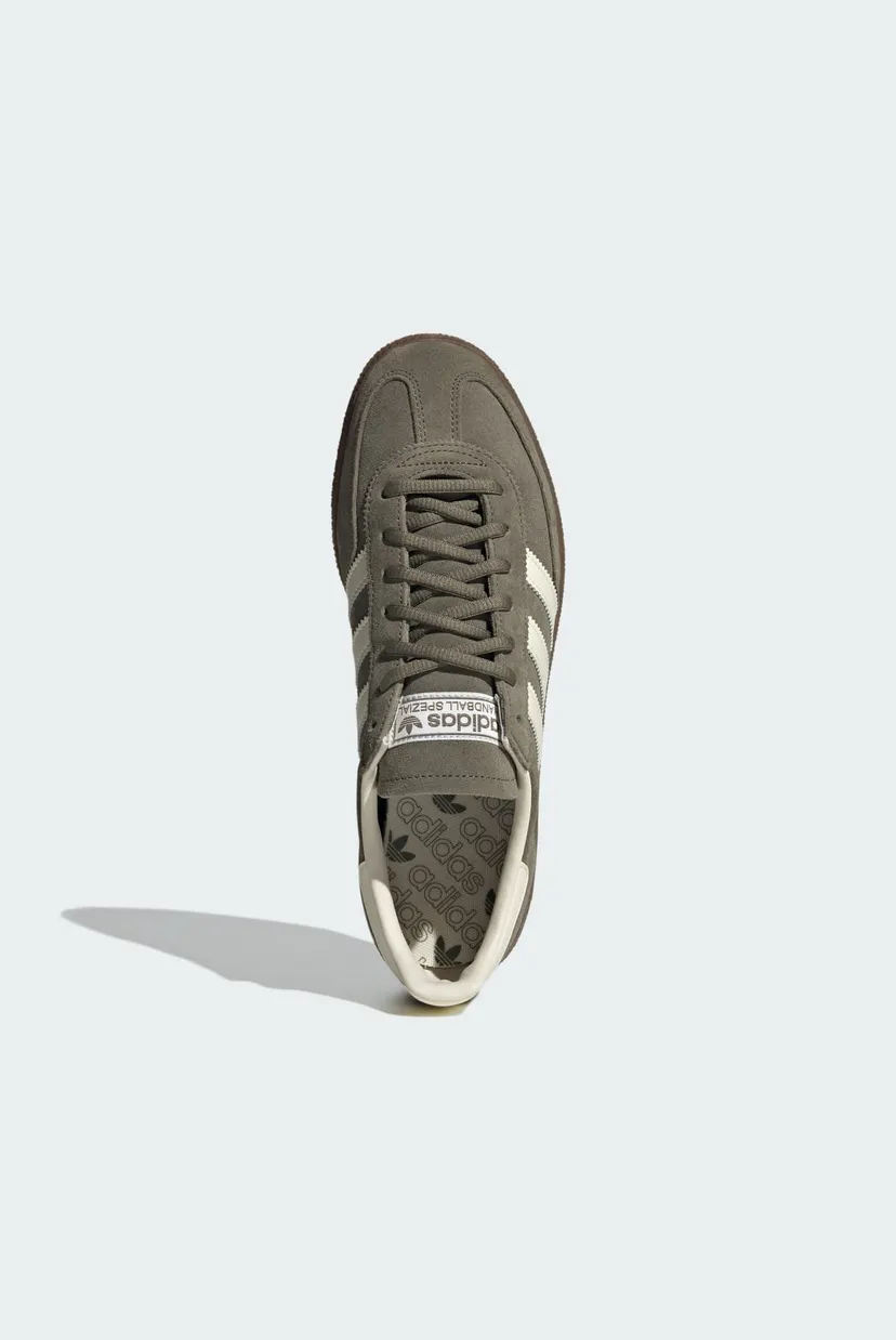 Чоловічі оливкові замшеві снікерси Handball Spezial adidas JR2121