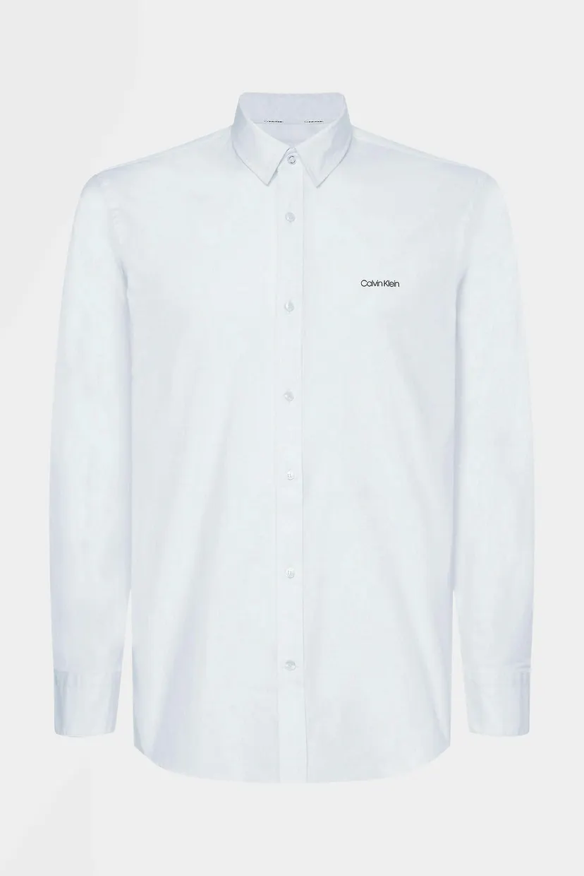 Чоловіча біла сорочка STRETCH POPLIN 5