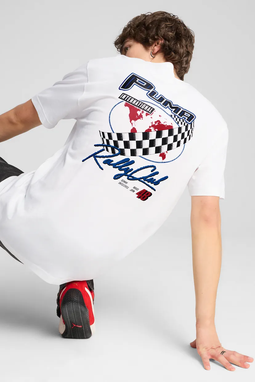 Чоловіча біла футболка GRAPHICS PUMA Moto Relaxed Tee Men 3