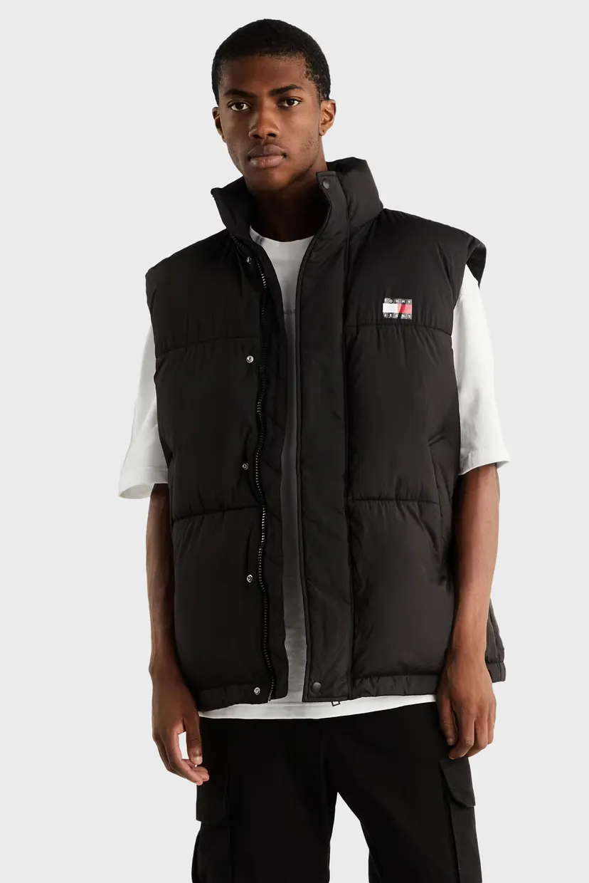Чоловічий чорний жилет TJM OVERSIZED PUFFER VEST Tommy Jeans DM0DM17237 ...