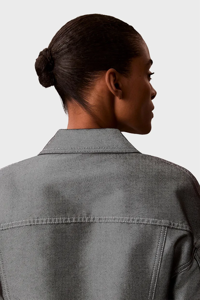 Женская серая джинсовая куртка DENIM SHINE 5