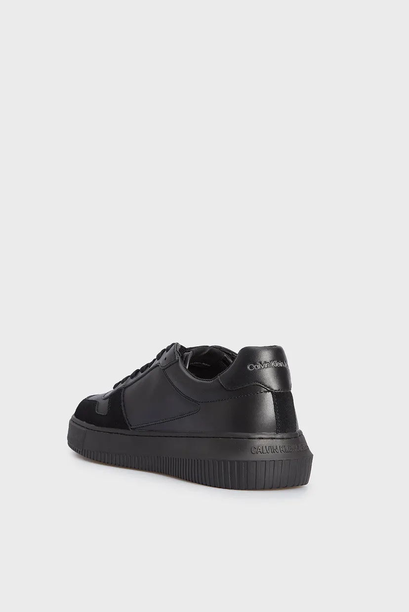 Мужские черные кожаные кроссовки CHUNKY CUPSOLE LACEUP MIX LTH 5