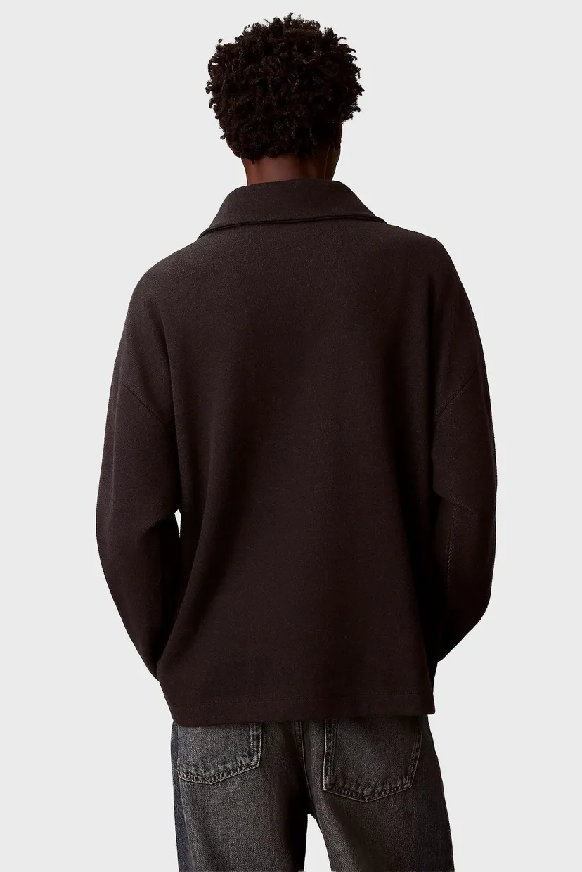 Мужская черная кофта BRUSHED ZIP 3