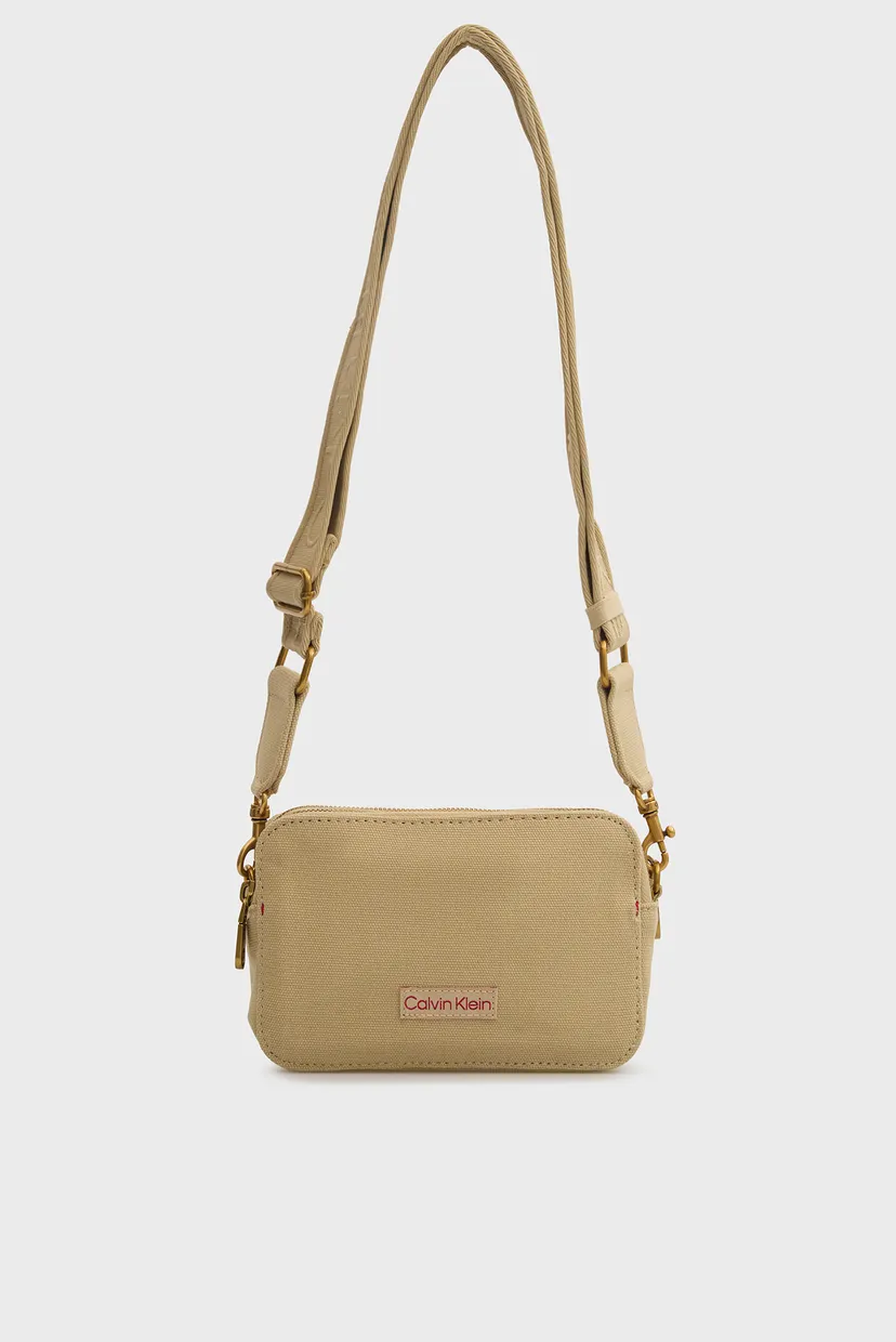 Женская бежевая сумка WEBBING STRAP CANVAS CAMERA BAG 5