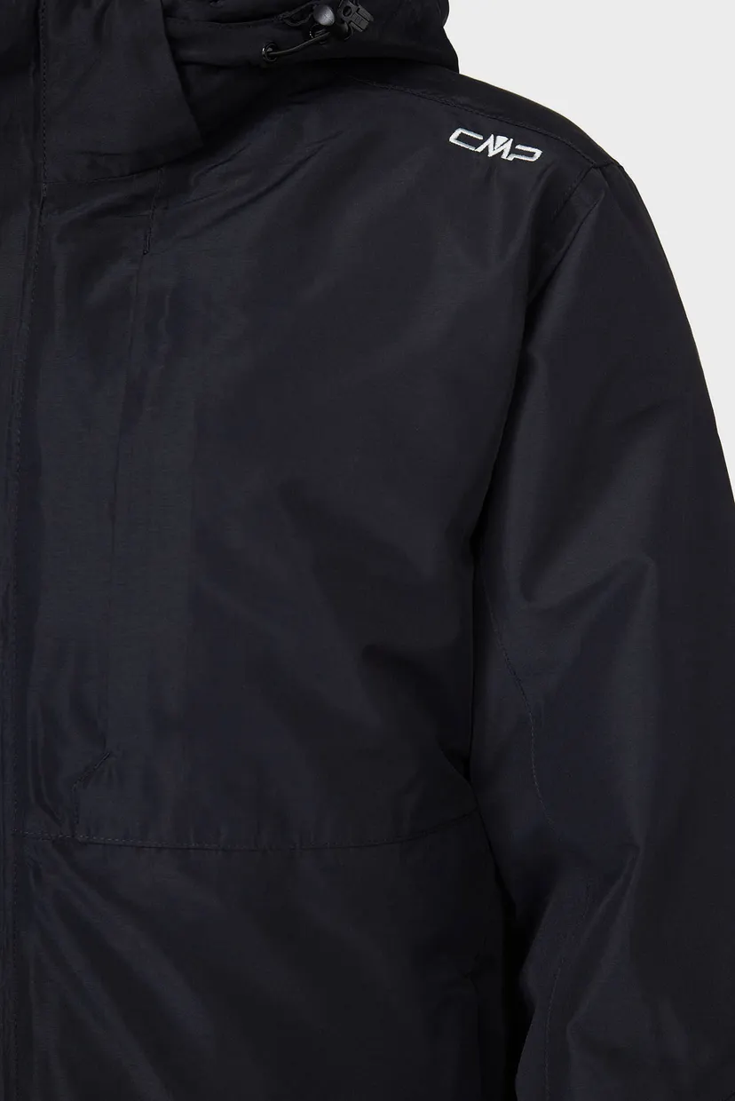 Мужская черная куртка ZIP HOOD DETACHABLE 5