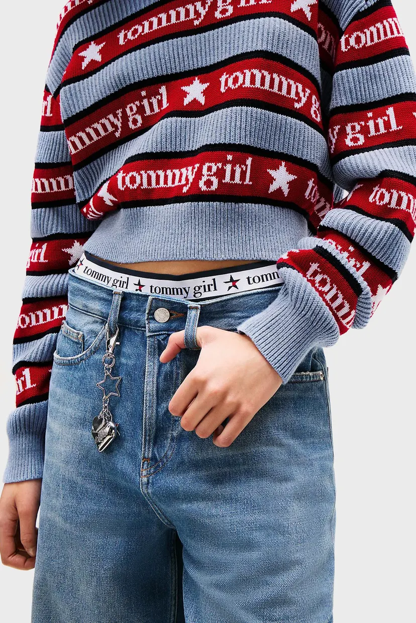 Жіночий светр у смужку TOMMY GIRL 4