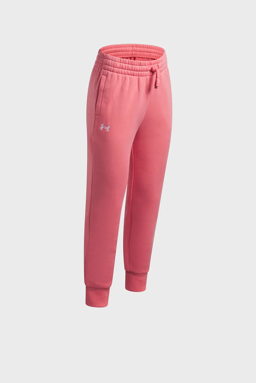 Детские розовые спортивные брюки UA Rival Fleece Joggers 3
