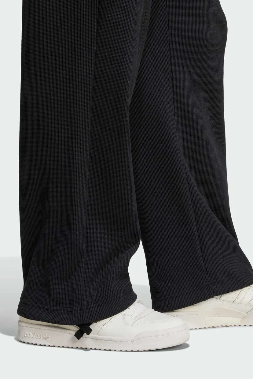 Мужские черные вельветовые спортивные брюки Trefoil Essentials Open Hem 5
