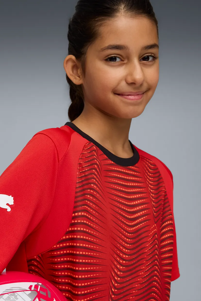 Детская красная футболка с узором individualFINAL Football Jersey Youth 4