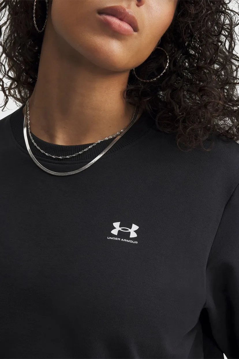 Женский черный лонгслив Sport Terry Crew 3