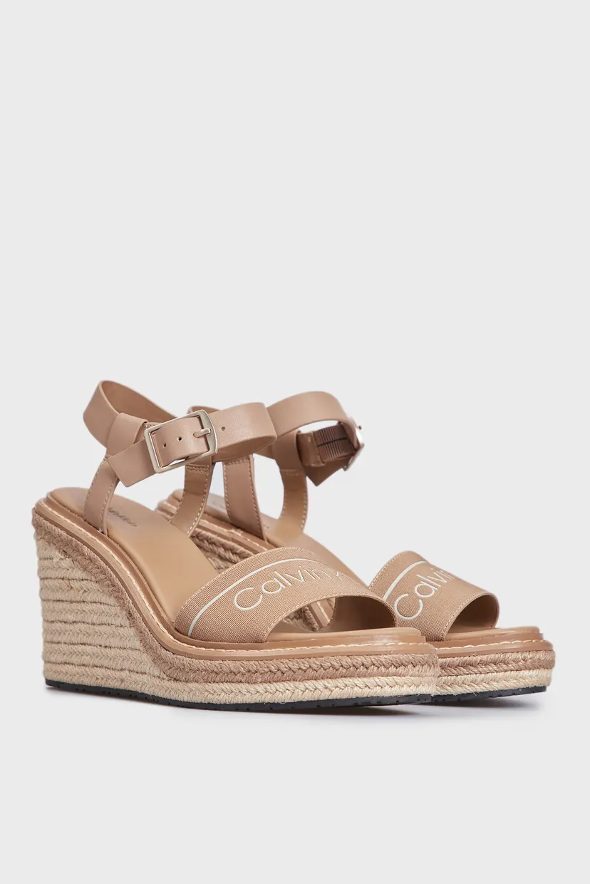 Женские бежевые босоножки WEDGE 3