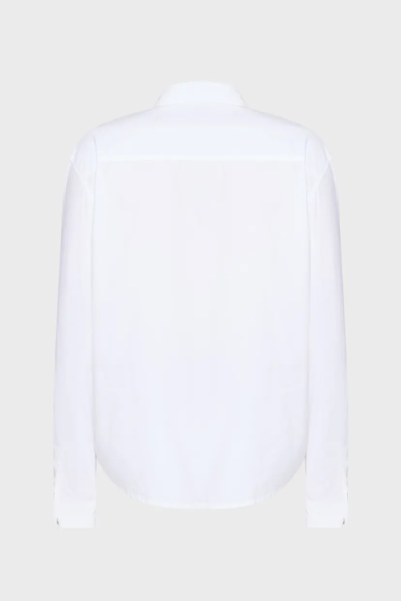 Мужская белая рубашка poplin 6